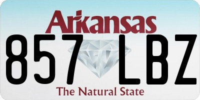 AR license plate 857LBZ