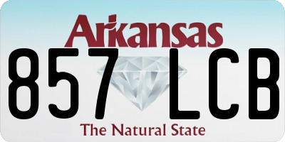 AR license plate 857LCB