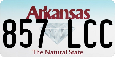 AR license plate 857LCC