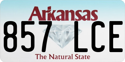 AR license plate 857LCE