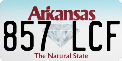 AR license plate 857LCF