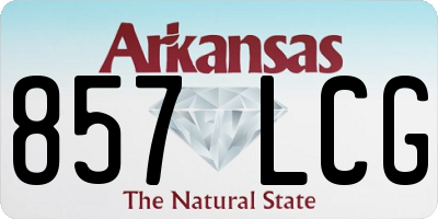 AR license plate 857LCG