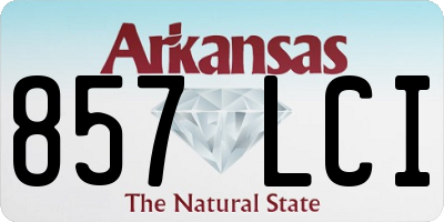 AR license plate 857LCI