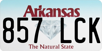 AR license plate 857LCK