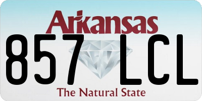 AR license plate 857LCL