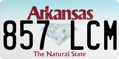AR license plate 857LCM