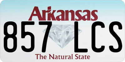 AR license plate 857LCS