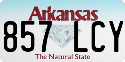AR license plate 857LCY