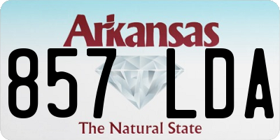 AR license plate 857LDA