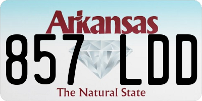 AR license plate 857LDD