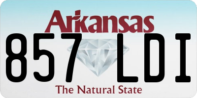 AR license plate 857LDI