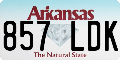 AR license plate 857LDK