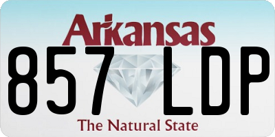 AR license plate 857LDP