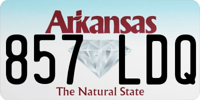 AR license plate 857LDQ
