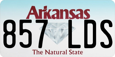 AR license plate 857LDS