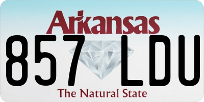 AR license plate 857LDU