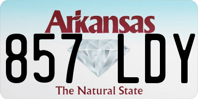 AR license plate 857LDY