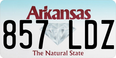 AR license plate 857LDZ