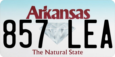 AR license plate 857LEA