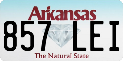 AR license plate 857LEI