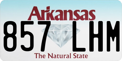 AR license plate 857LHM