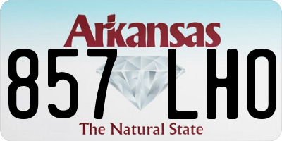 AR license plate 857LHO