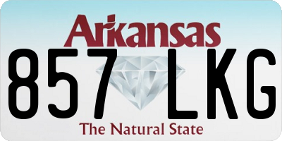 AR license plate 857LKG