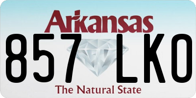 AR license plate 857LKO
