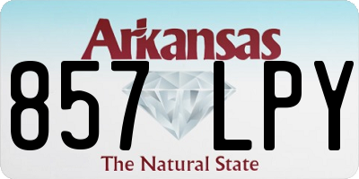 AR license plate 857LPY