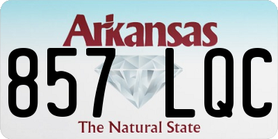 AR license plate 857LQC
