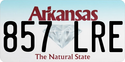 AR license plate 857LRE