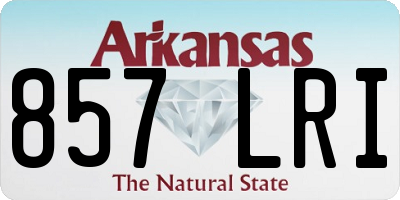 AR license plate 857LRI