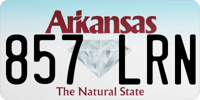 AR license plate 857LRN