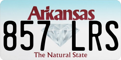 AR license plate 857LRS