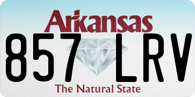 AR license plate 857LRV