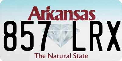 AR license plate 857LRX