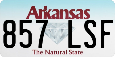 AR license plate 857LSF