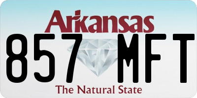 AR license plate 857MFT