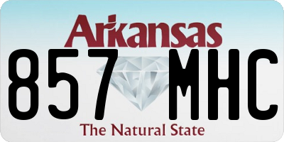 AR license plate 857MHC