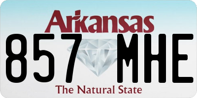 AR license plate 857MHE