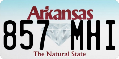 AR license plate 857MHI