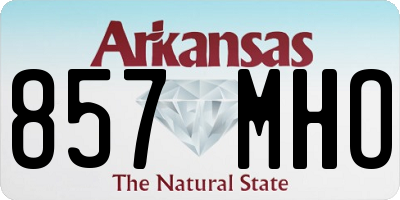 AR license plate 857MHO