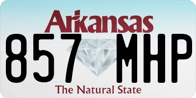 AR license plate 857MHP