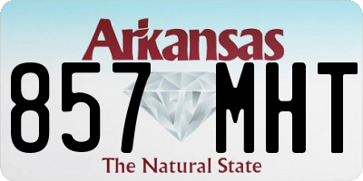 AR license plate 857MHT