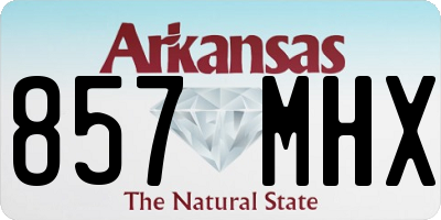 AR license plate 857MHX