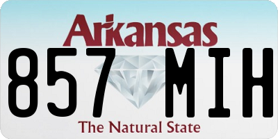 AR license plate 857MIH