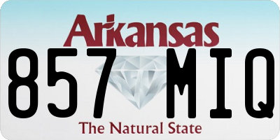 AR license plate 857MIQ