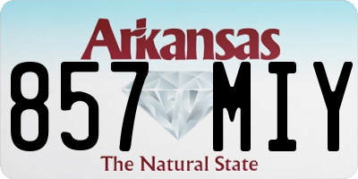 AR license plate 857MIY