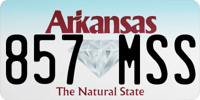 AR license plate 857MSS