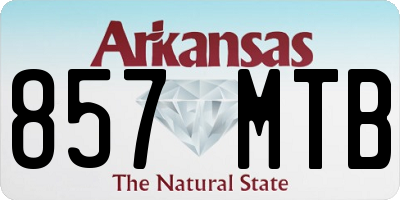 AR license plate 857MTB